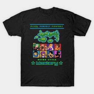 Pixel Perfect Fighters Retro Style Mastery, pixel games T-Shirt